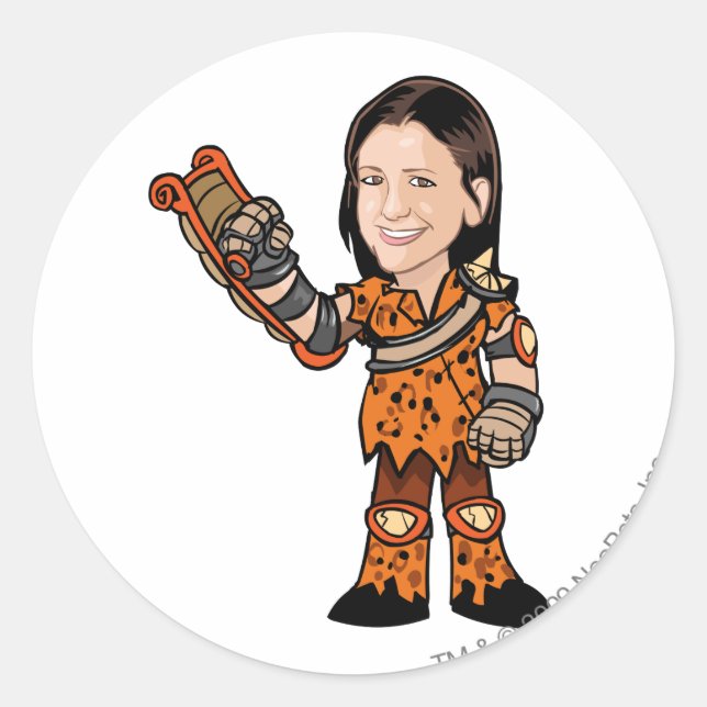 Adesivo Redondo Jogador de Funcionarios LornaDesparow Tyrannia (Frente)