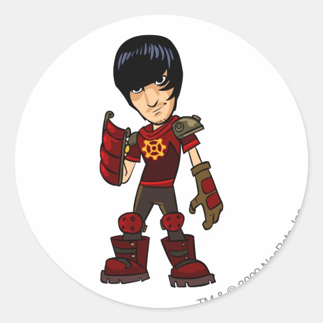 Adesivo Redondo Jogador de Funcionarios Se � ou Malo Moltara (Frente)