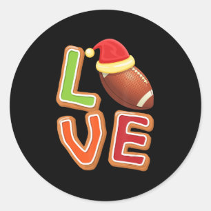 Adesivo Redondo Jogador De Futebol Ama O Esportes Fofos De Natal X