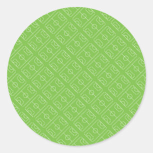 Adesivo Redondo Jogador de futebol Futebol É Como A Vida