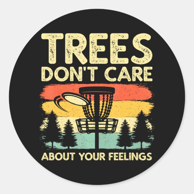 Adesivo Redondo Jogador de golfe de disco de corte (Frente)