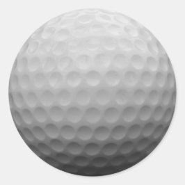 Adesivo Redondo Jogador de Golfe do Ventilador de Golfe com Ventil