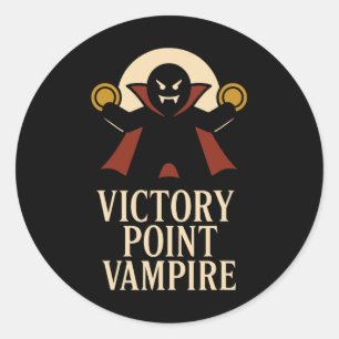 Adesivo Redondo Jogador de Mesa Estratégia Meeple Geek de Jogo de