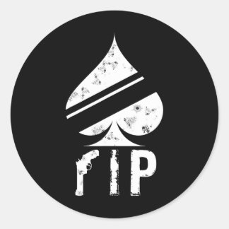 Adesivo Redondo Jogador De Vídeo Engraçado De Espadas