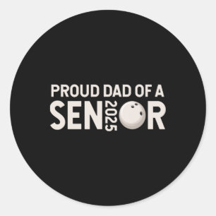 Adesivo Redondo Jogador Do Boliche Do Mais velho Ortográfico 2025 