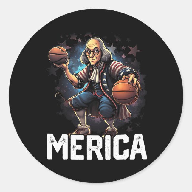 Adesivo Redondo Jogador Franklin Play Basball (Frente)