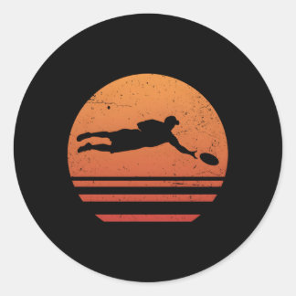 Adesivo Redondo Jogador Frisbee Final
