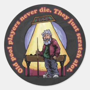 Adesivo Redondo Jogadores antigos da Piscina