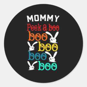 Adesivo Redondo Jogo Bunny Peekaboo Para Crianças Novamente Adulto