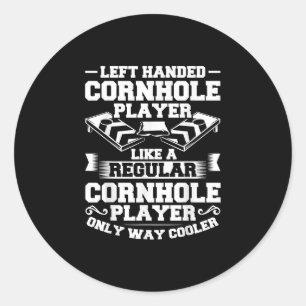 Adesivo Redondo Jogo Cornholer Jogue Toque Toque Bean Bag Cornhole