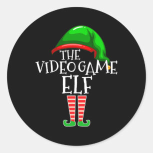 Adesivo Redondo Jogo de Presente de Natal da Família de Jogo Elf G