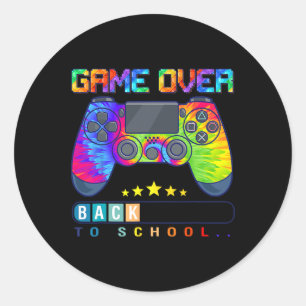 Adesivo Redondo Jogo De Volta À Escola Jovens Divertidos No Primei