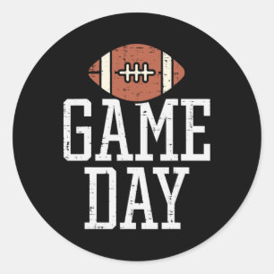 Adesivo Redondo Jogo Dia do Jogador de Futebol Americano Treinador
