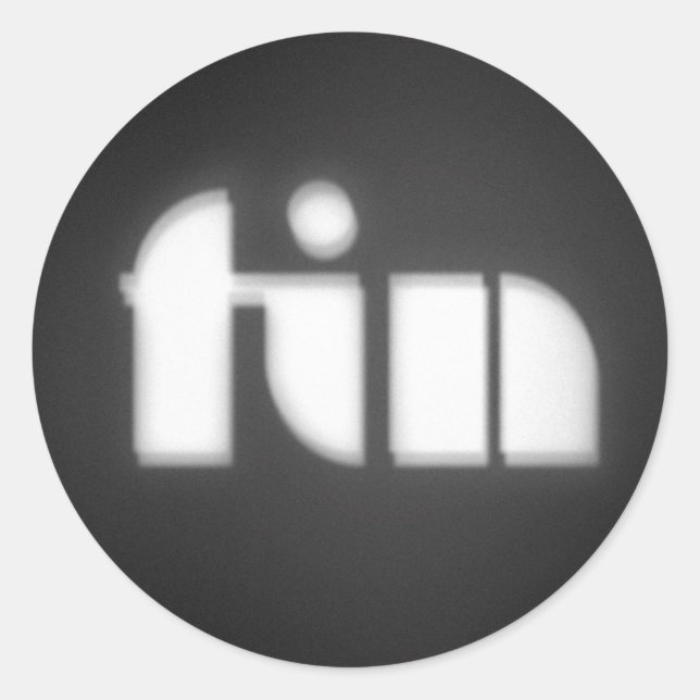 Adesivo Redondo jogo sobre FIN (Frente)