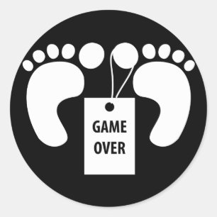 Adesivo Redondo Jogo terminado