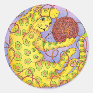 Adesivo Redondo Jogos do CAT com fio