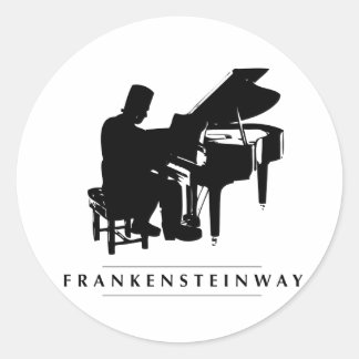 Adesivo Redondo Jogue o Frankensteinway!