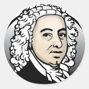 Adesivo Redondo Johann Sebastian Bach
