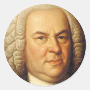 Adesivo Redondo Johann Sebastian Bach Items