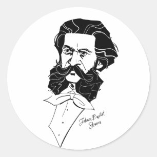 Adesivo Redondo Johann Strauss Jr.