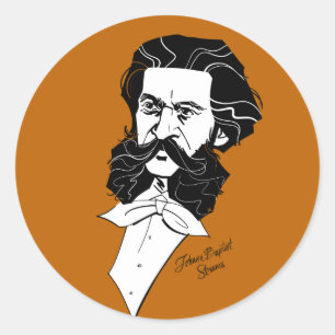 Adesivo Redondo Johann Strauss Jr.