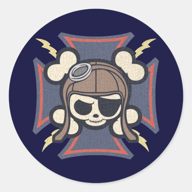 Adesivo Redondo Johhny maltês (Frente)