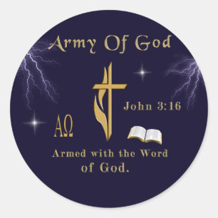 Adesivo Redondo John 3:16