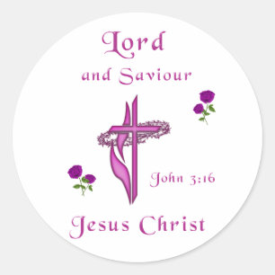 Adesivo Redondo John 3:16