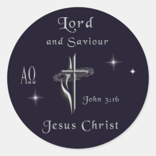 Adesivo Redondo John 3:16