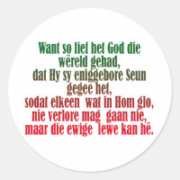 John 3:16 Afrikaans