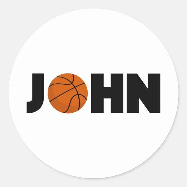Adesivo Redondo John Basball (Frente)