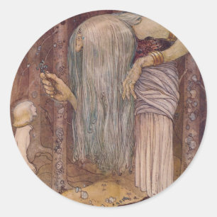 Adesivo Redondo John Bauer TROLL HERB