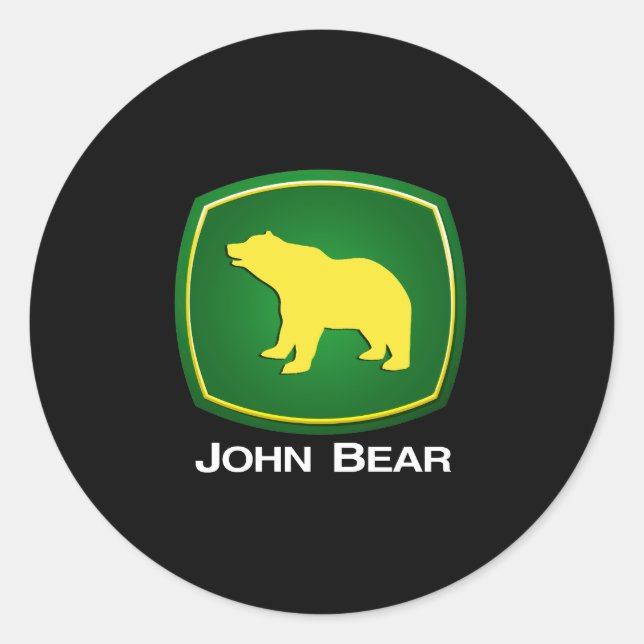 Adesivo Redondo John Bear (Frente)