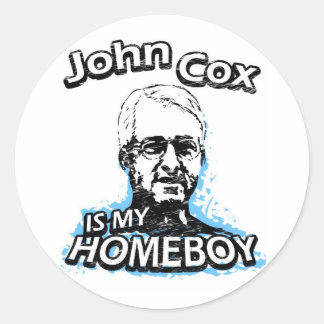 Adesivo Redondo John Cox é meu ficar em casa