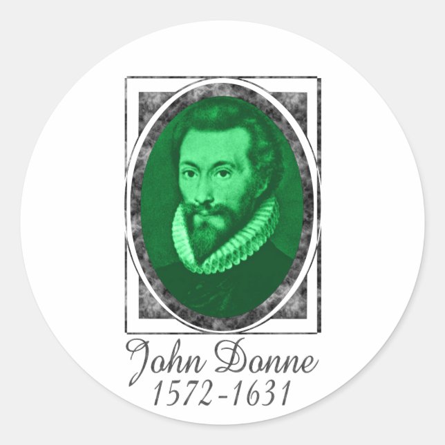 Adesivo Redondo John Donne (Frente)