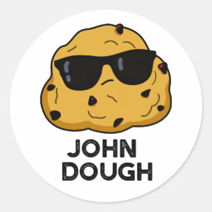 Adesivo Redondo John Dough Funny Baking Pun