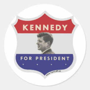 ADESIVO REDONDO JOHN F. KENNEDY