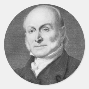 Adesivo Redondo John Quincy Adams