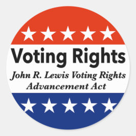 Adesivo Redondo John R. Lewis, Lei de Progresso dos Direitos de Vo