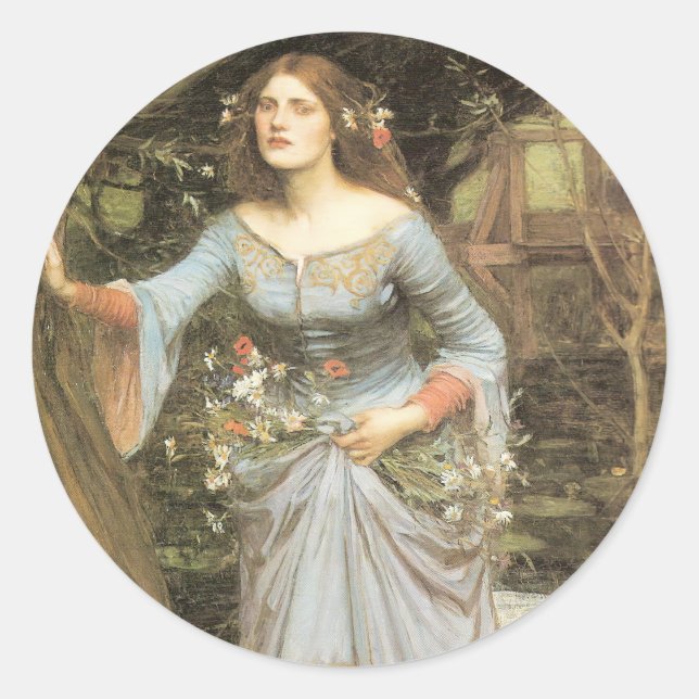 Adesivo Redondo John William Waterhouse (Frente)