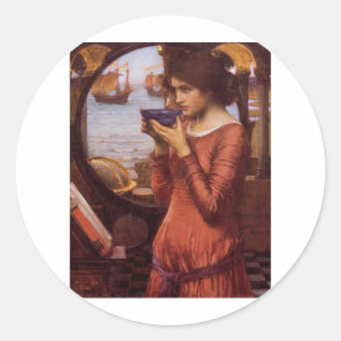 Adesivo Redondo John William Waterhouse - Destino