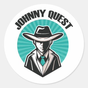 Adesivo Redondo Johnny Quest
