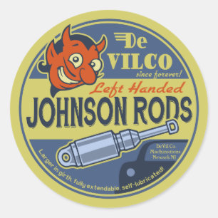 Adesivo Redondo Johnson Rods