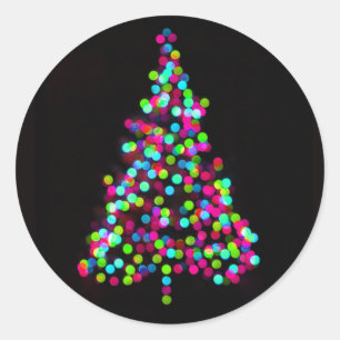 Adesivo Redondo Joias da Árvore de Natal