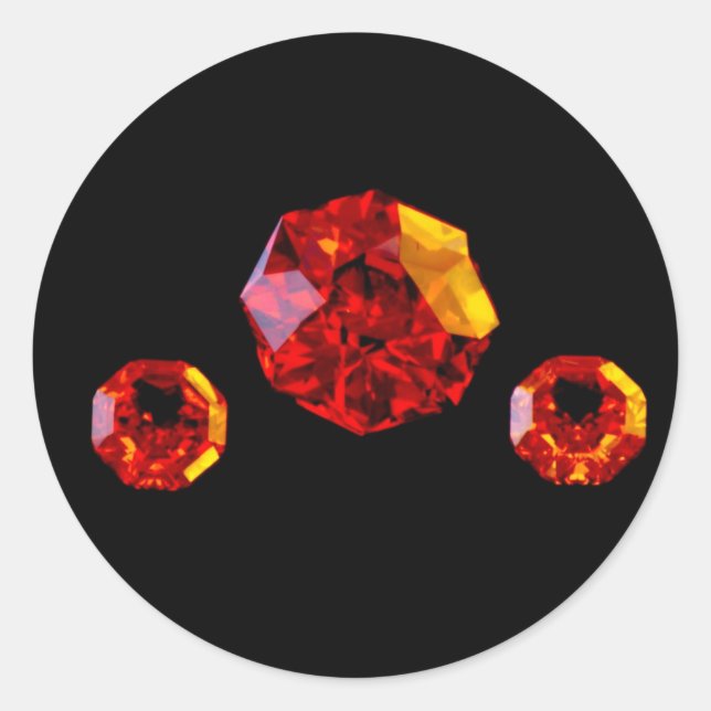 Adesivo Redondo Joias Sticker (Frente)