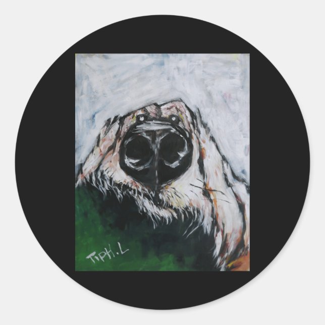 Adesivo Redondo Jojo O Cachorro (Frente)