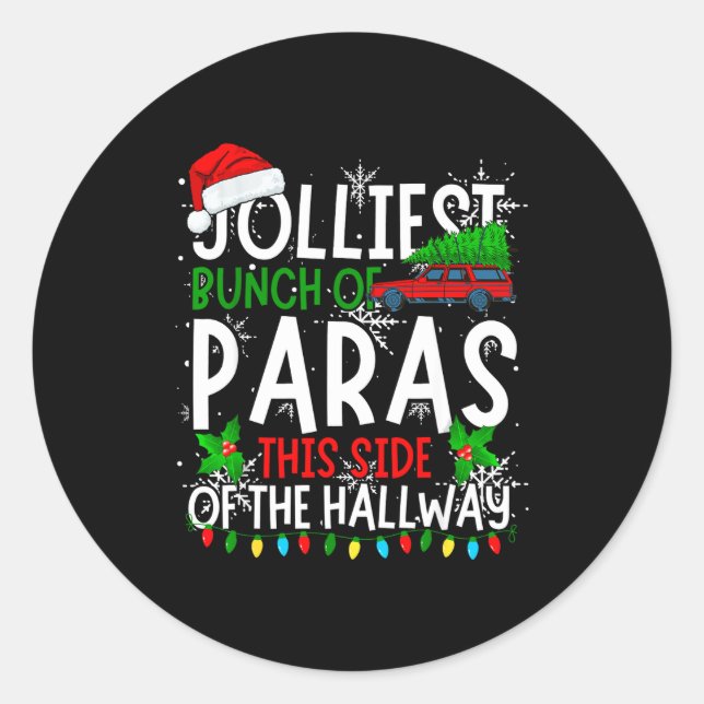 Adesivo Redondo Jolliest Bunch Of Paras This Side Of The Hallway C (Frente)
