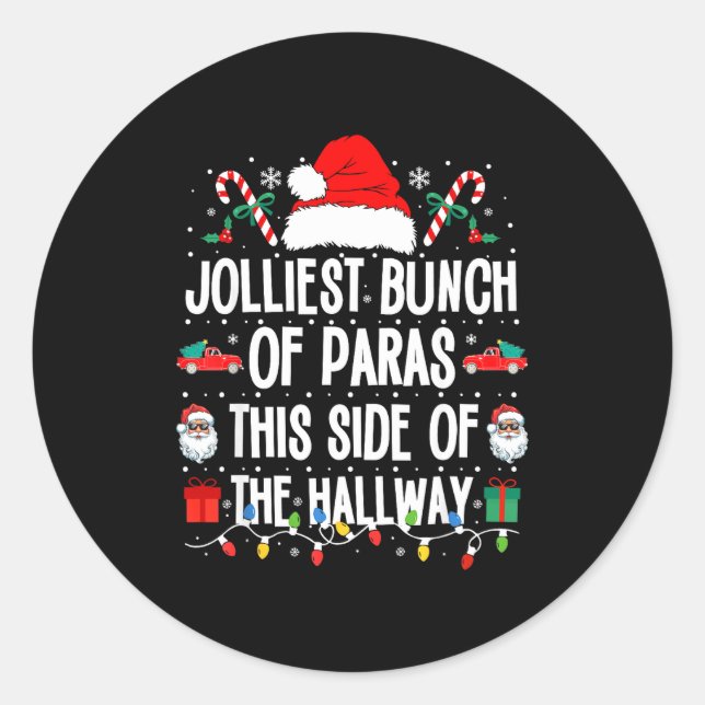 Adesivo Redondo Jolliest Bunch Of Paras This Side Of The Hallway X (Frente)
