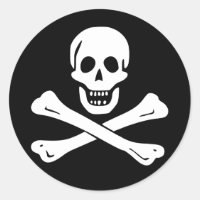 Jolly Roger Pirate Flag Sticker