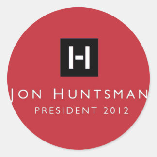 Adesivo Redondo Jon Huntsman 2012 Presidente